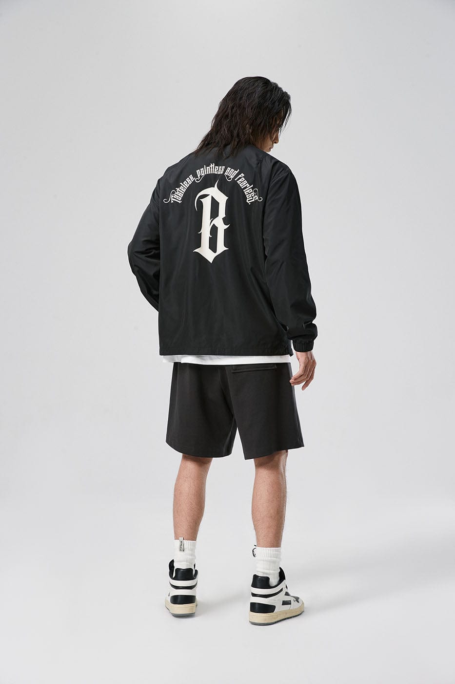 Gothic Logo Coach Jacket