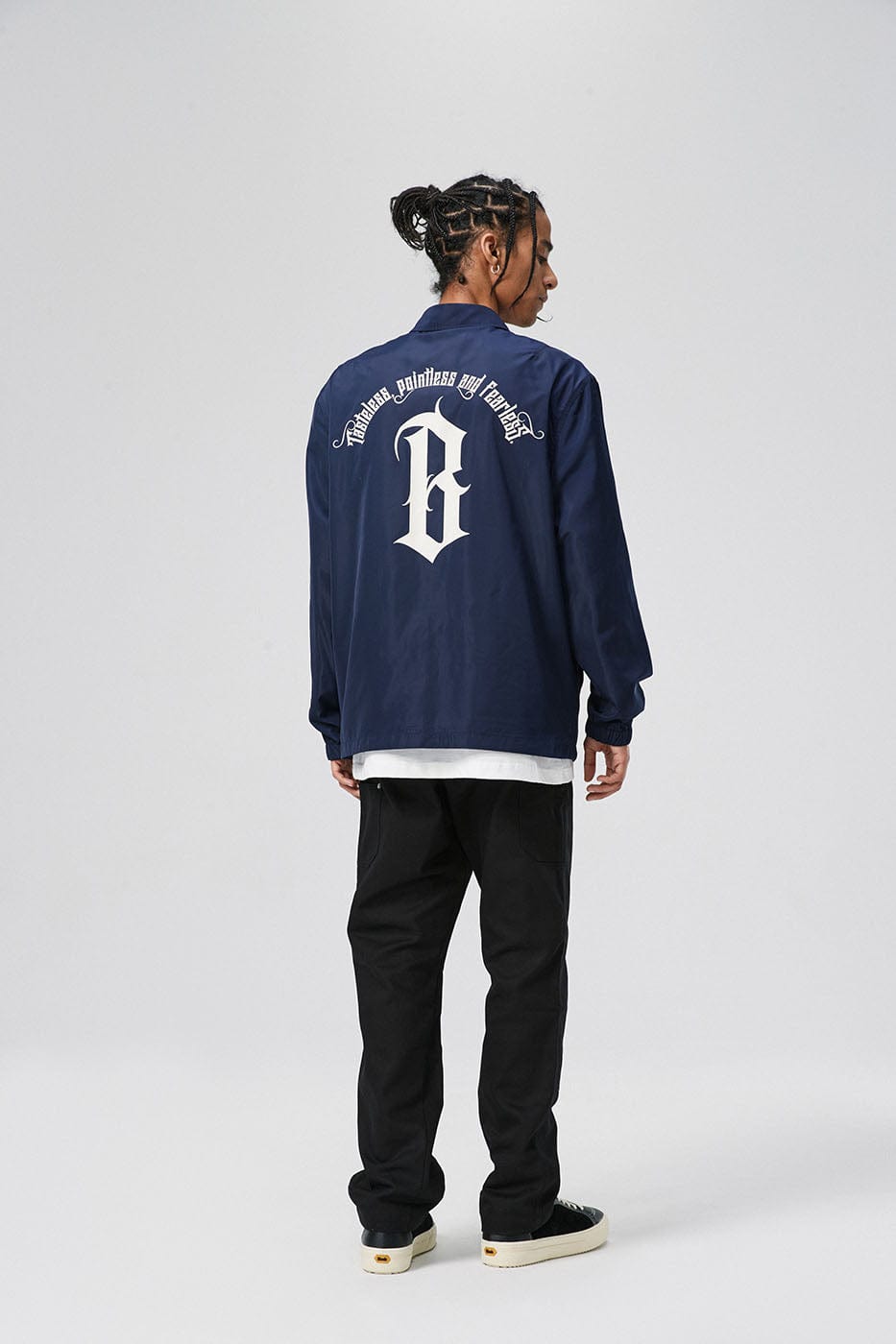 Gothic Logo Coach Jacket