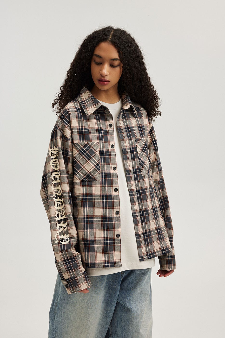 Gothic Plaid Flannel Shirt