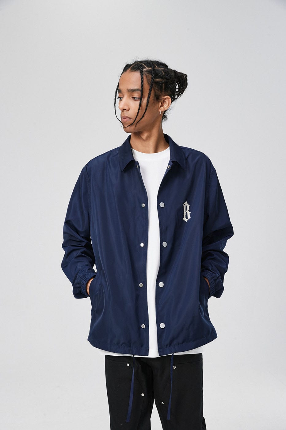 Gothic Logo Coach Jacket