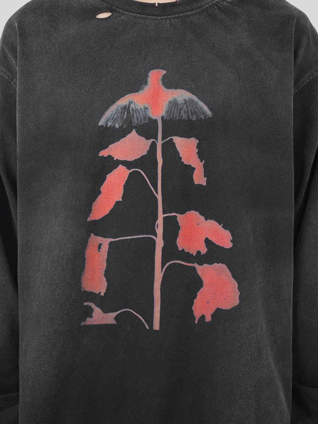 Bird Plant Graphic Sweatshirt