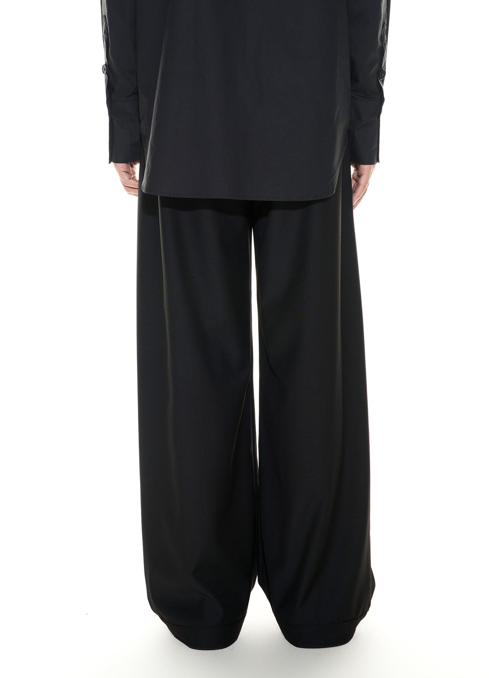 Adjustable High-Waisted Trousers with Wide Buckle - chiclara