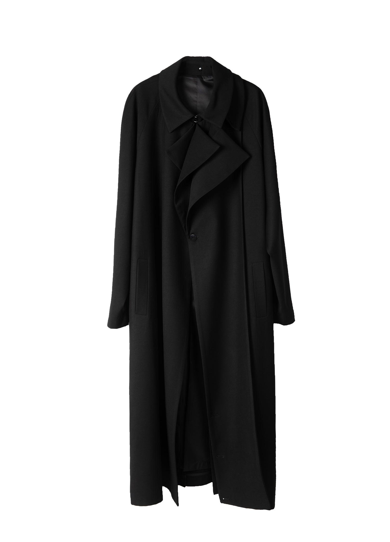 Versatile Wave Collar Overcoat - chiclara