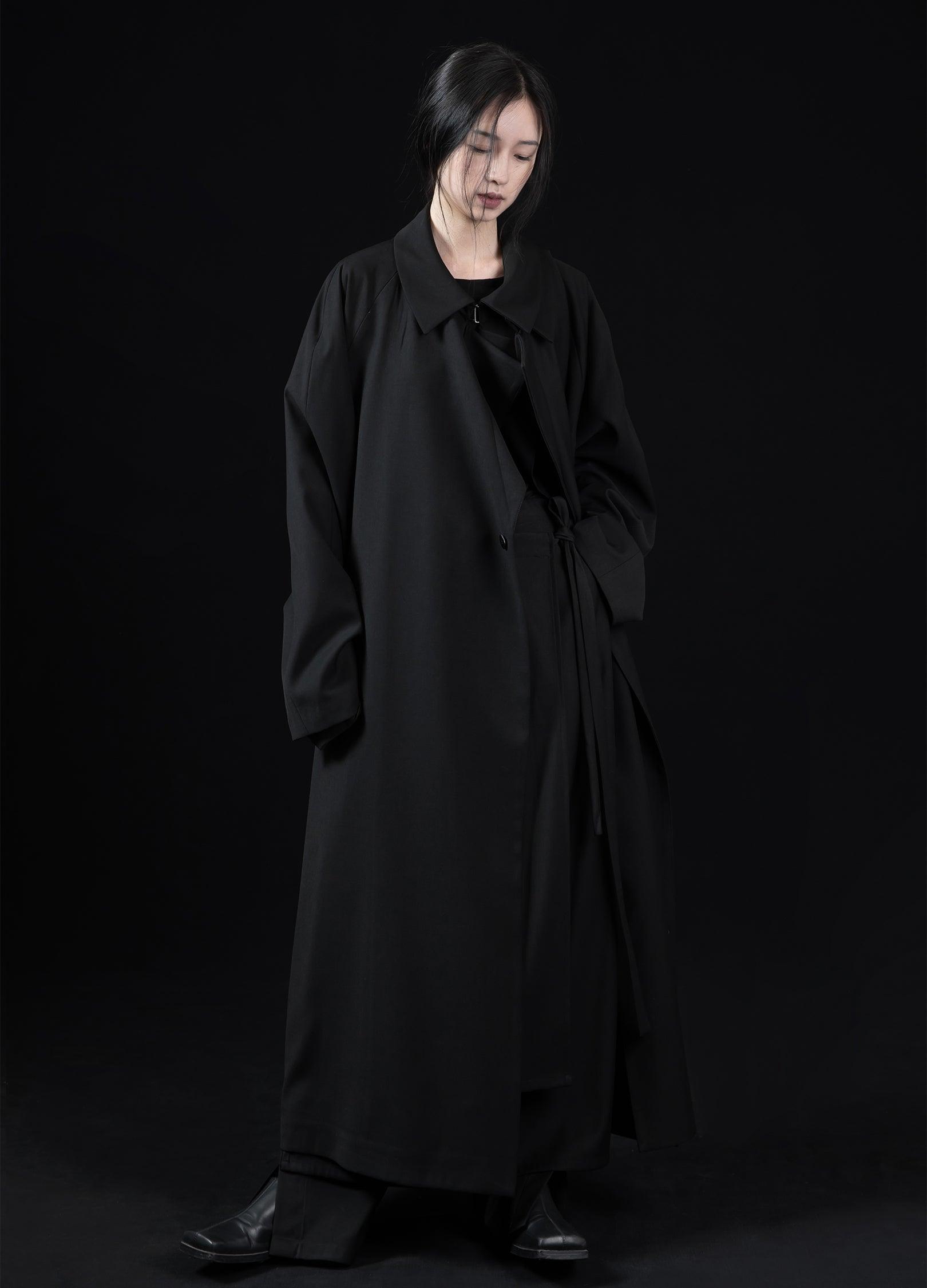 Versatile Wave Collar Overcoat - chiclara