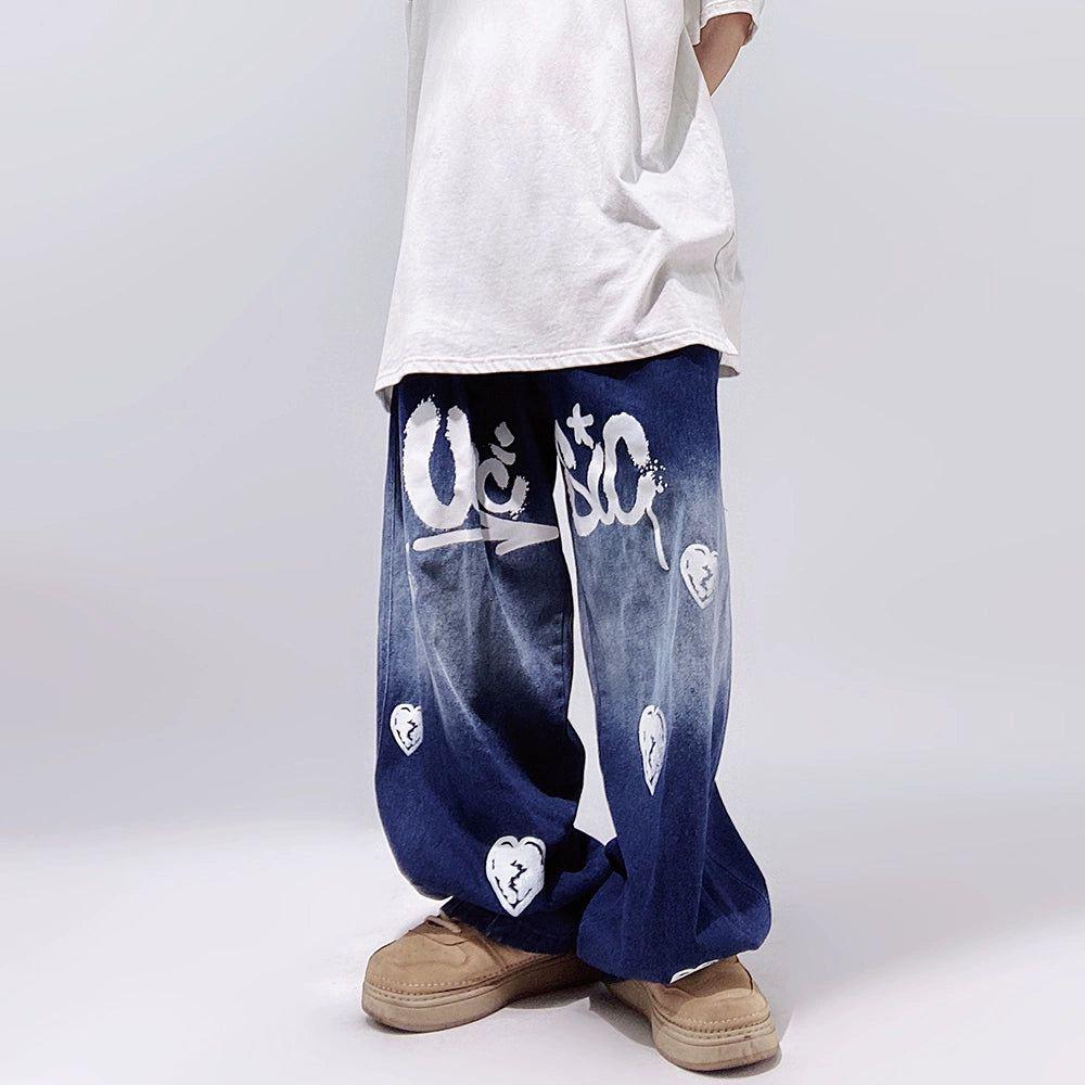 Graffiti Baggy Denim Jeans