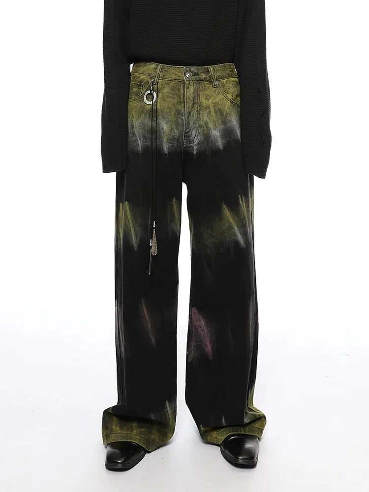 Aurora Flare Tie-Dye Jeans