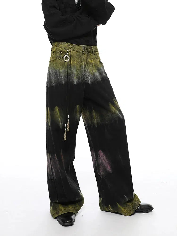 Aurora Flare Tie-Dye Jeans