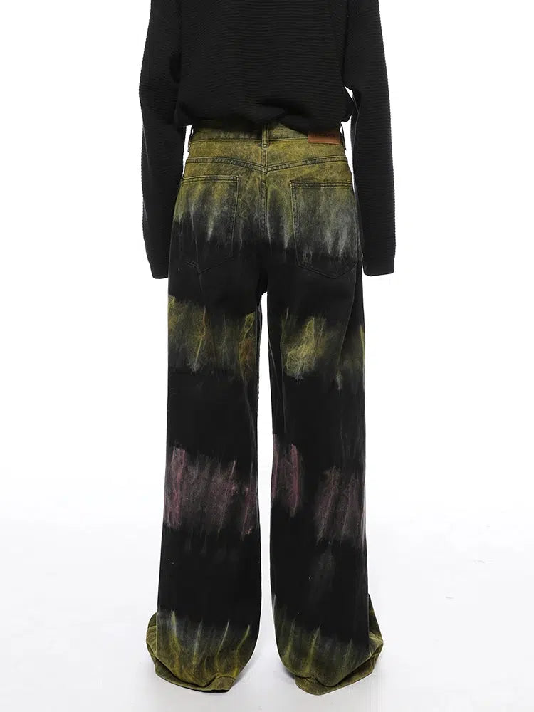 Aurora Flare Tie-Dye Jeans