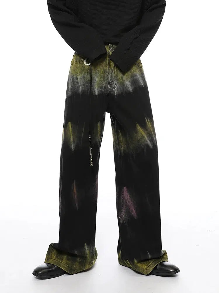 Aurora Flare Tie-Dye Jeans