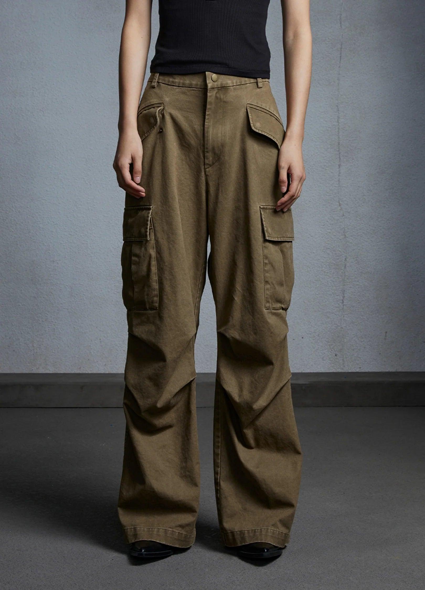 Wide Cargo Trousers