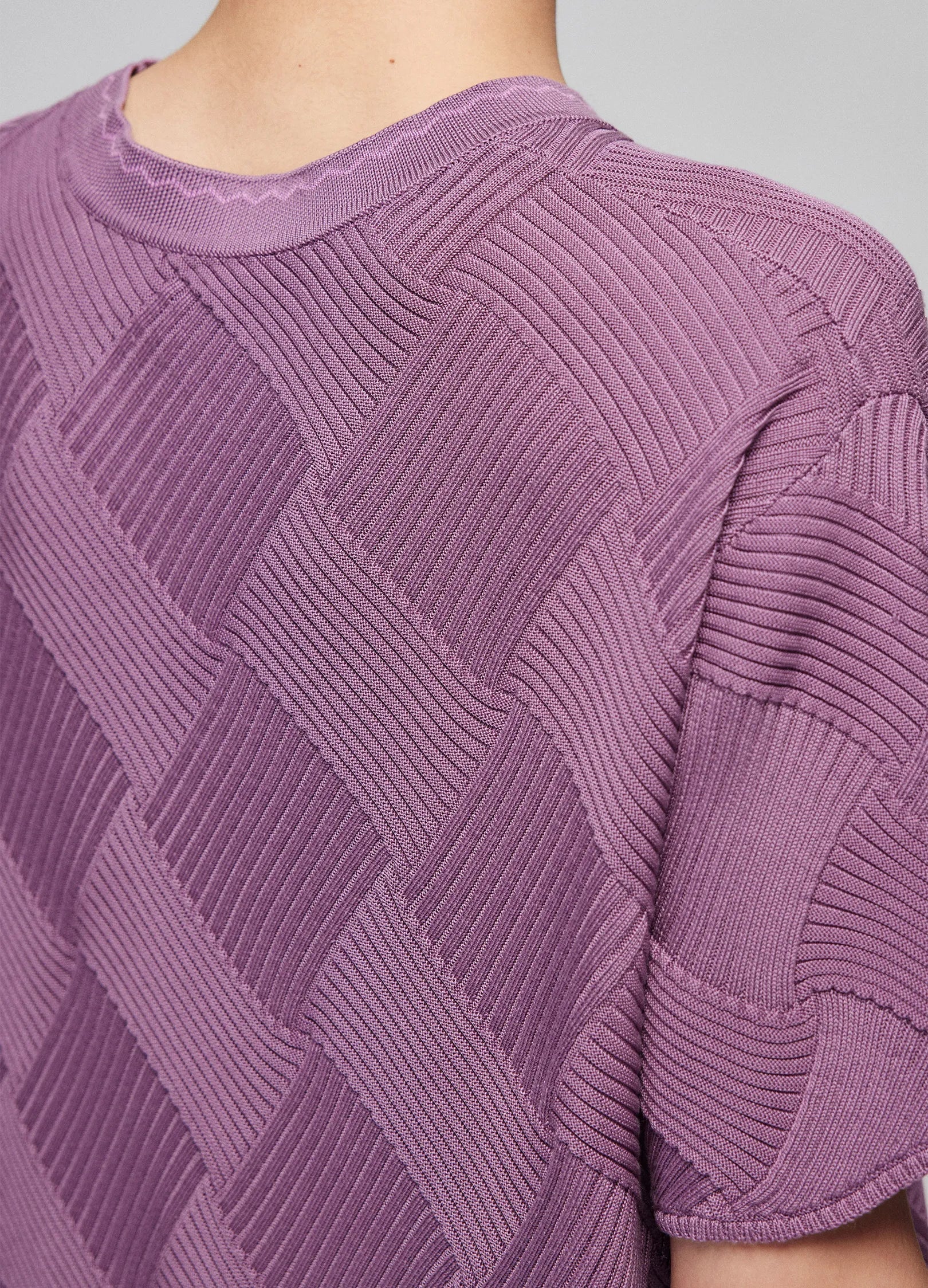 Textured Diamond Pattern Tee