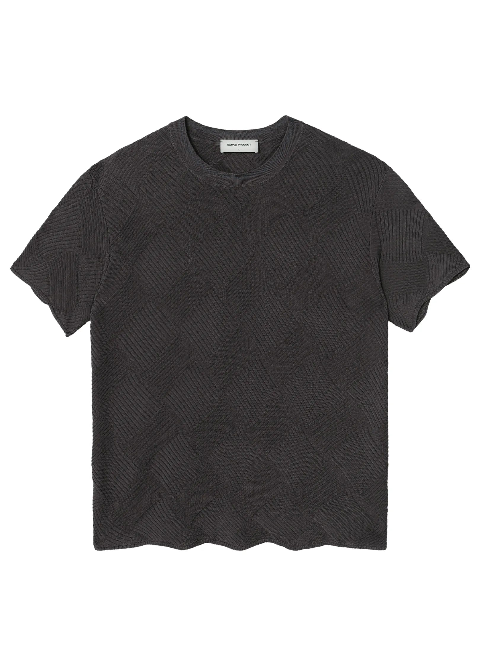 Textured Diamond Pattern Tee