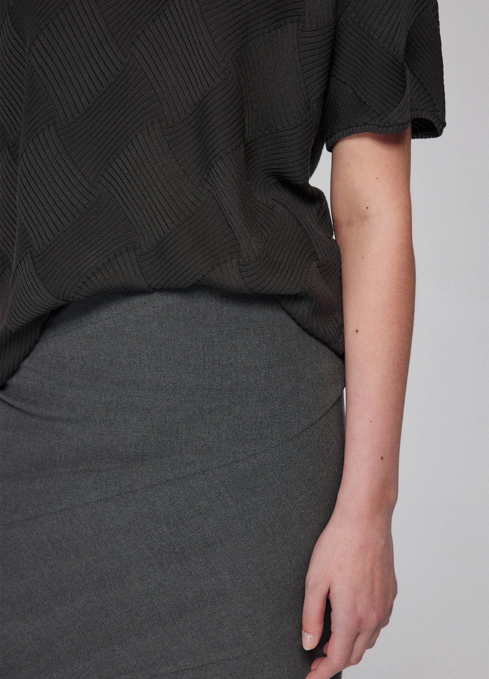 Textured Diamond Pattern Tee