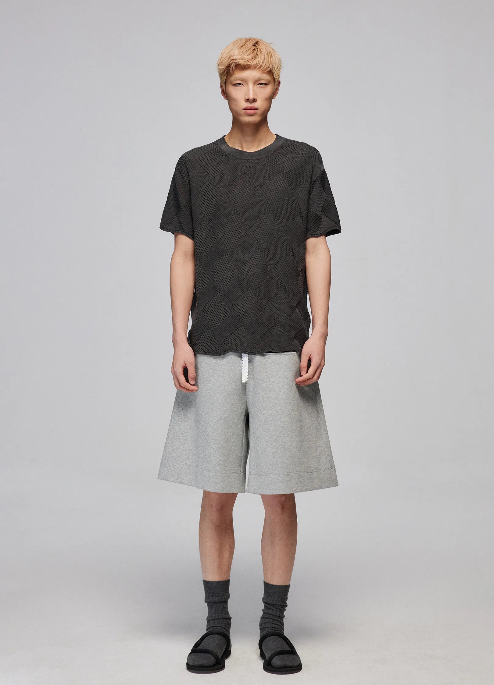 Textured Diamond Pattern Tee