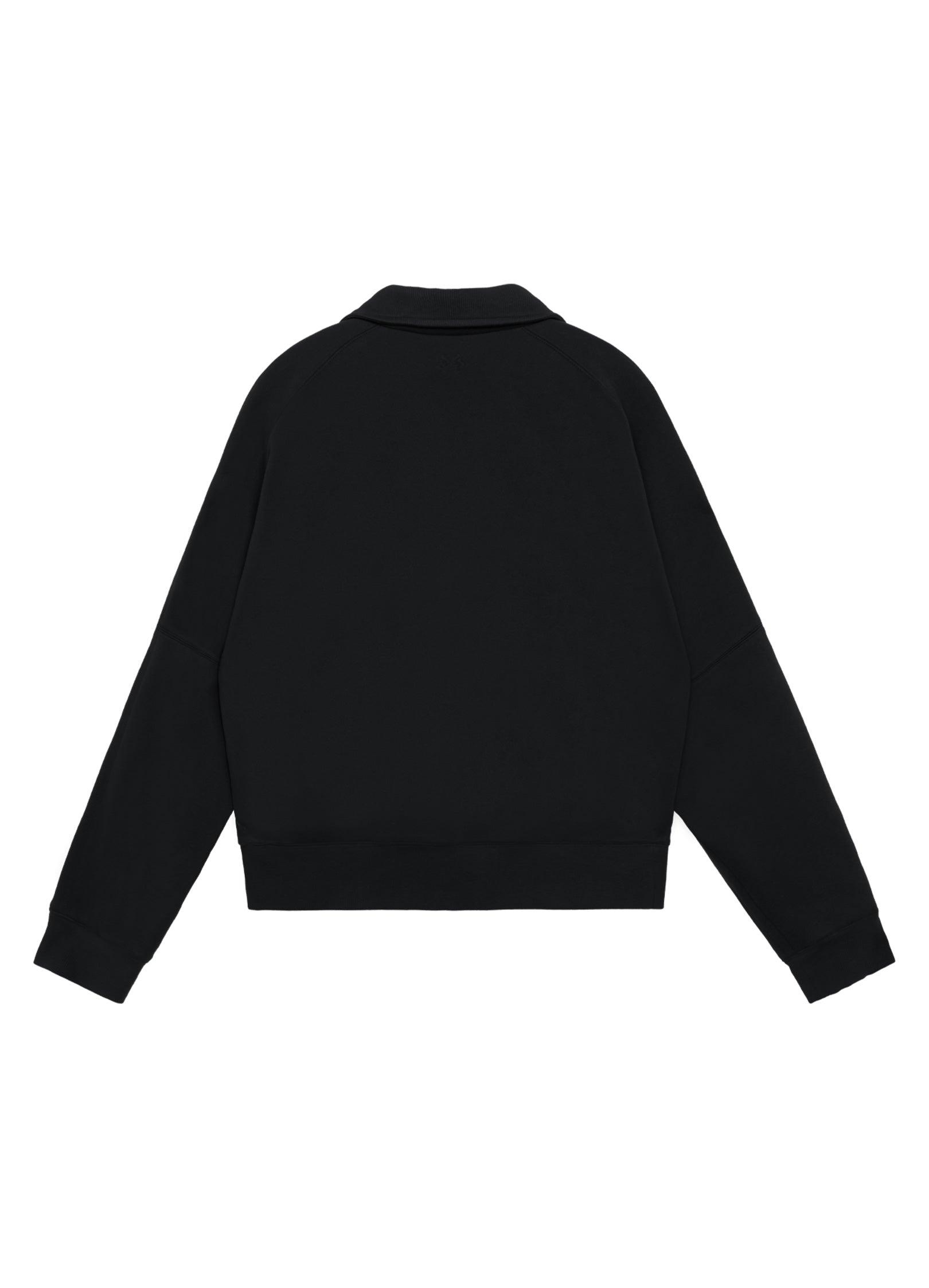 Versatile Zip-up Stand Collar Sweater - chiclara