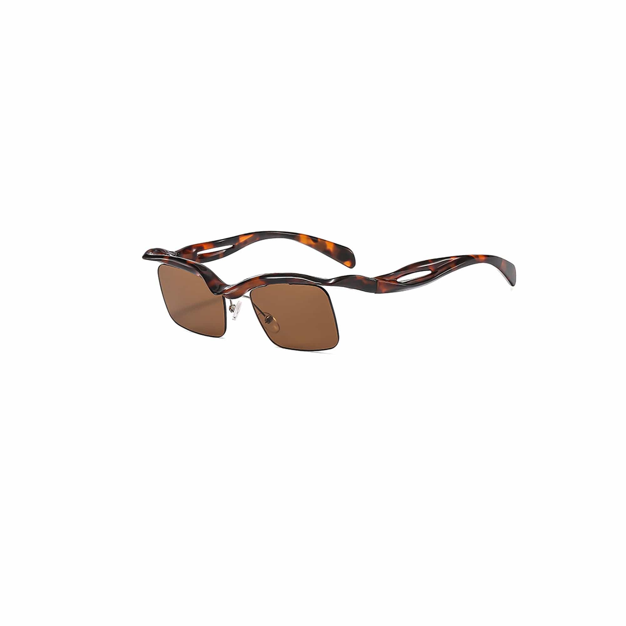 Streamlined Half-Rim Tint Sunglasses - view 4