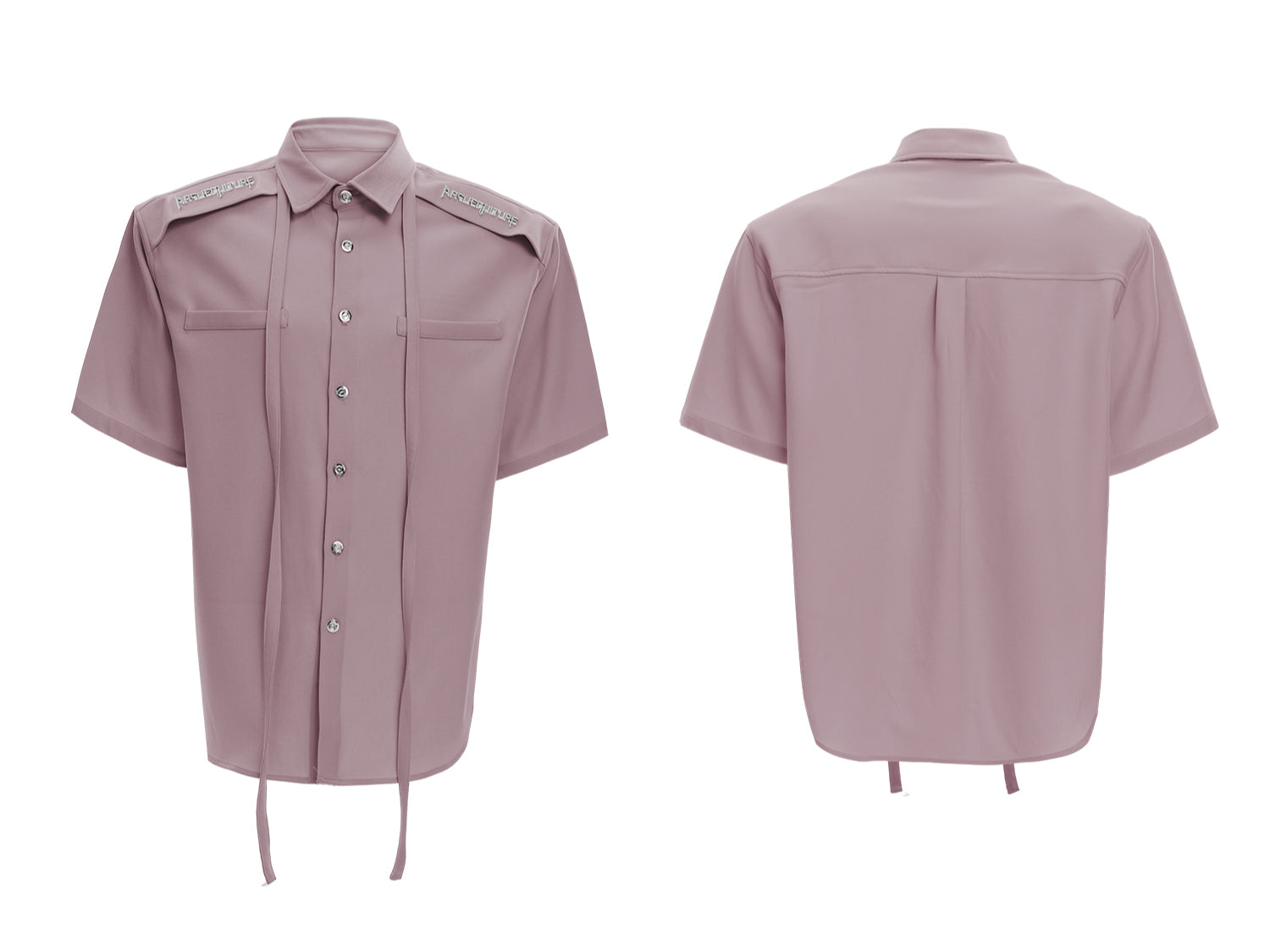 Dusty Pink Oversized Button-Up Shirt