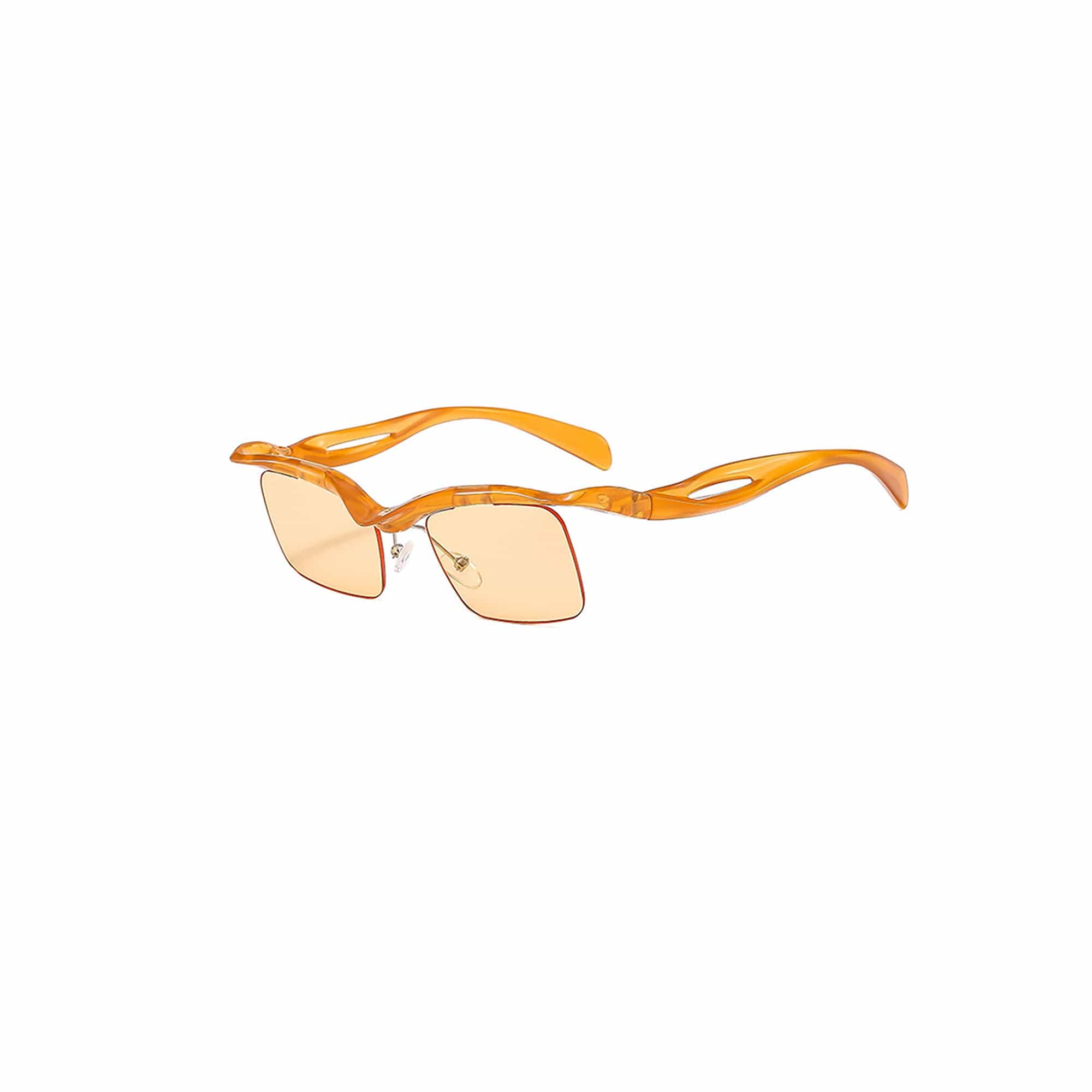 Streamlined Half-Rim Tint Sunglasses - view 2