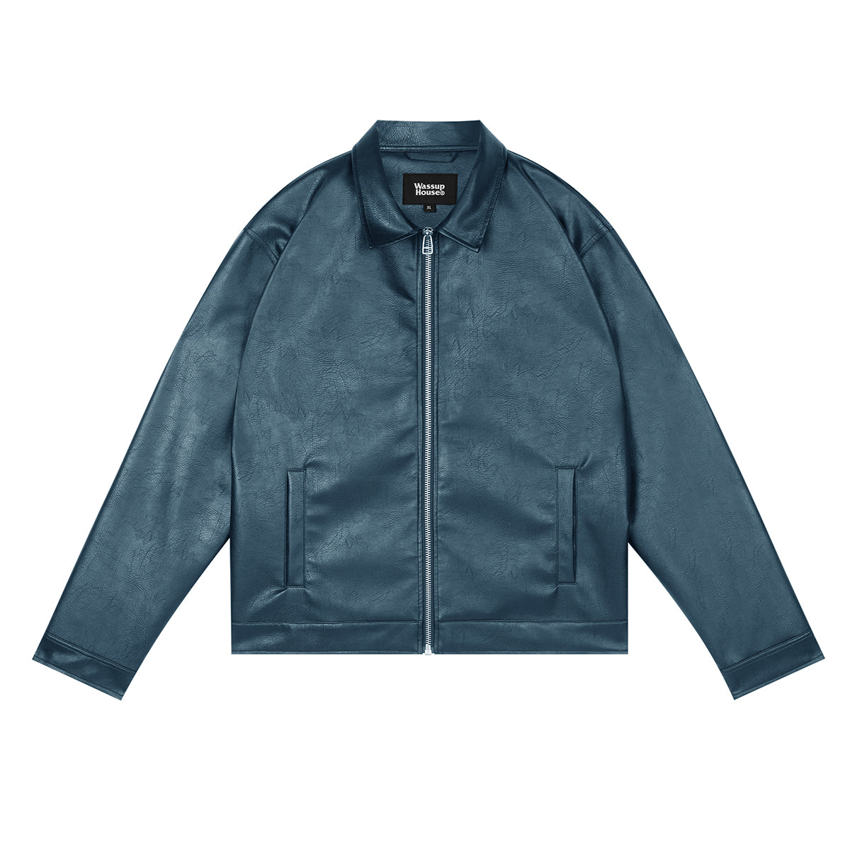 Timeless Basic Zipper Leather Jacket - chiclara