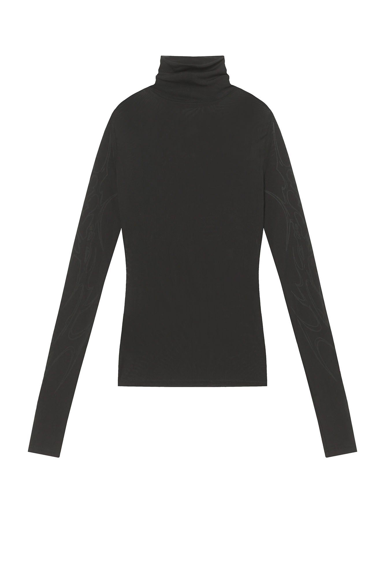 Abstract Gothic Sheer Mesh Graphic Top | Chiclara
