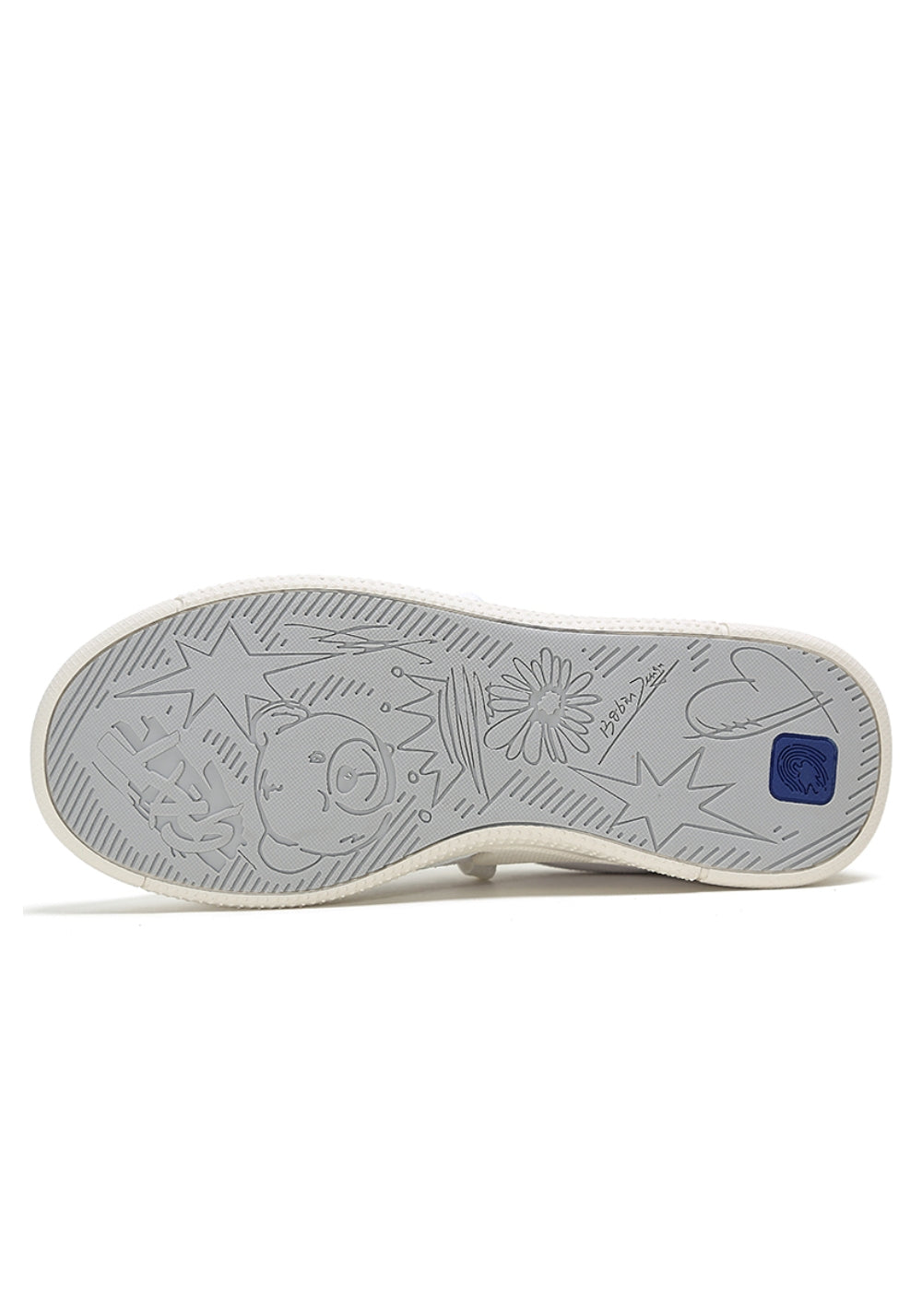 Solar-Applique Leather Court Sneakers - View 15