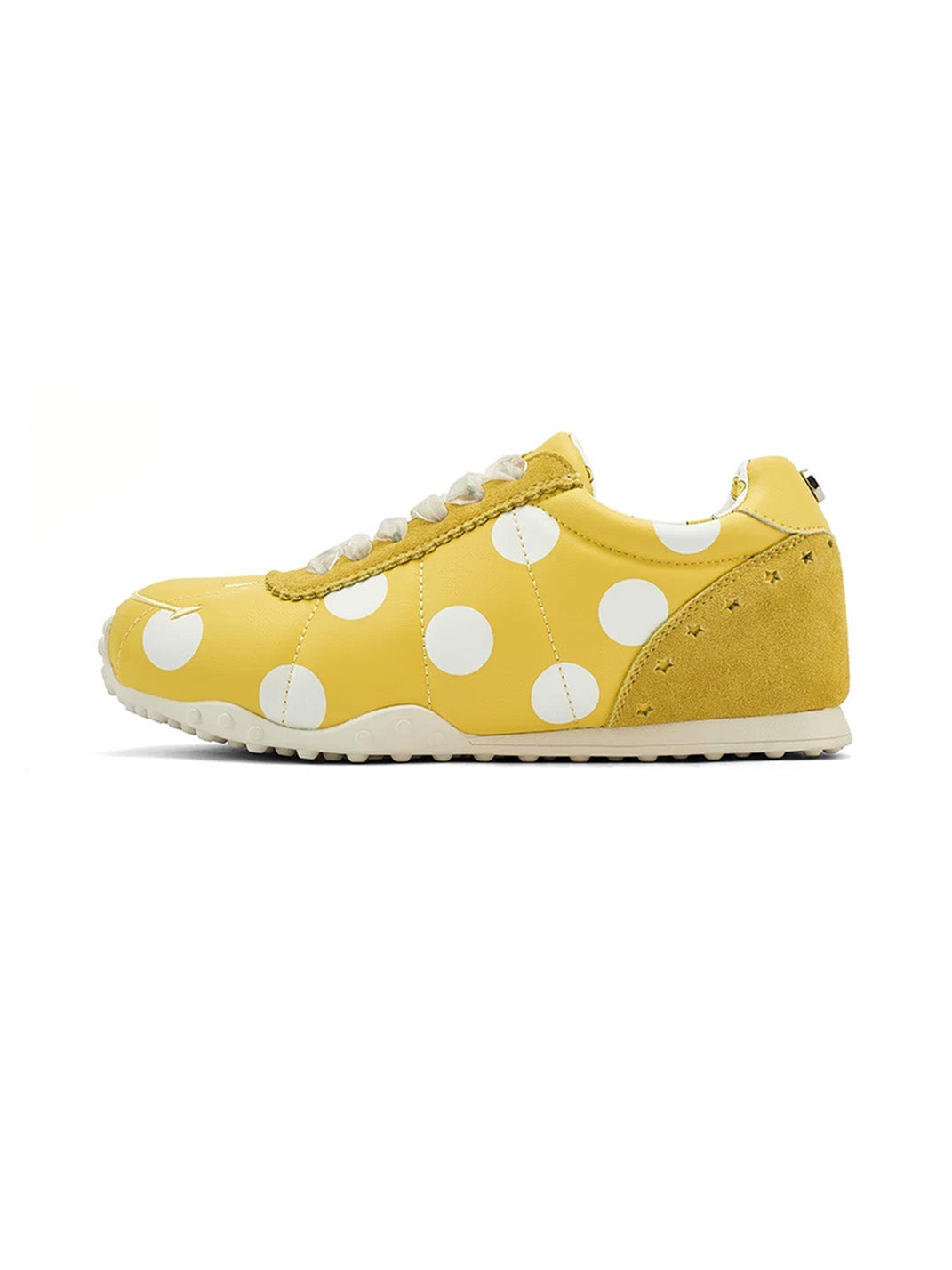 Oversized-Dot Ribbon-Lace Low-Top Sneakers - view 1