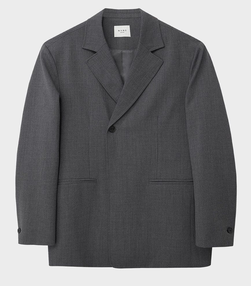 Notch Lapel Single-Button Casual Blazer