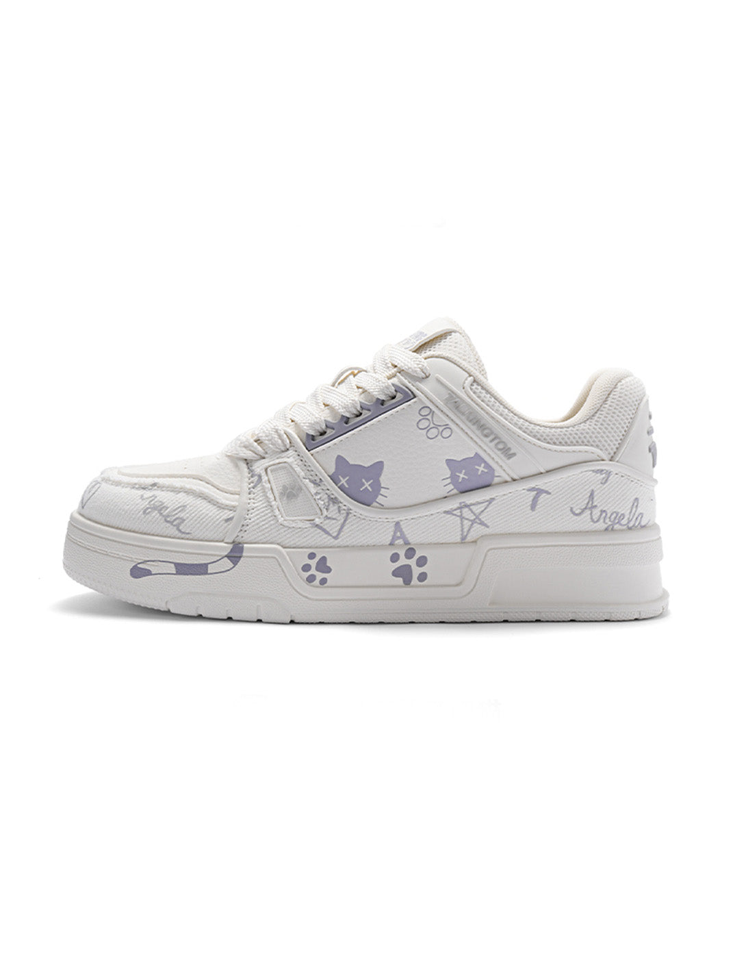 Anime Cat Graphic Low-Top Sneakers - View 11