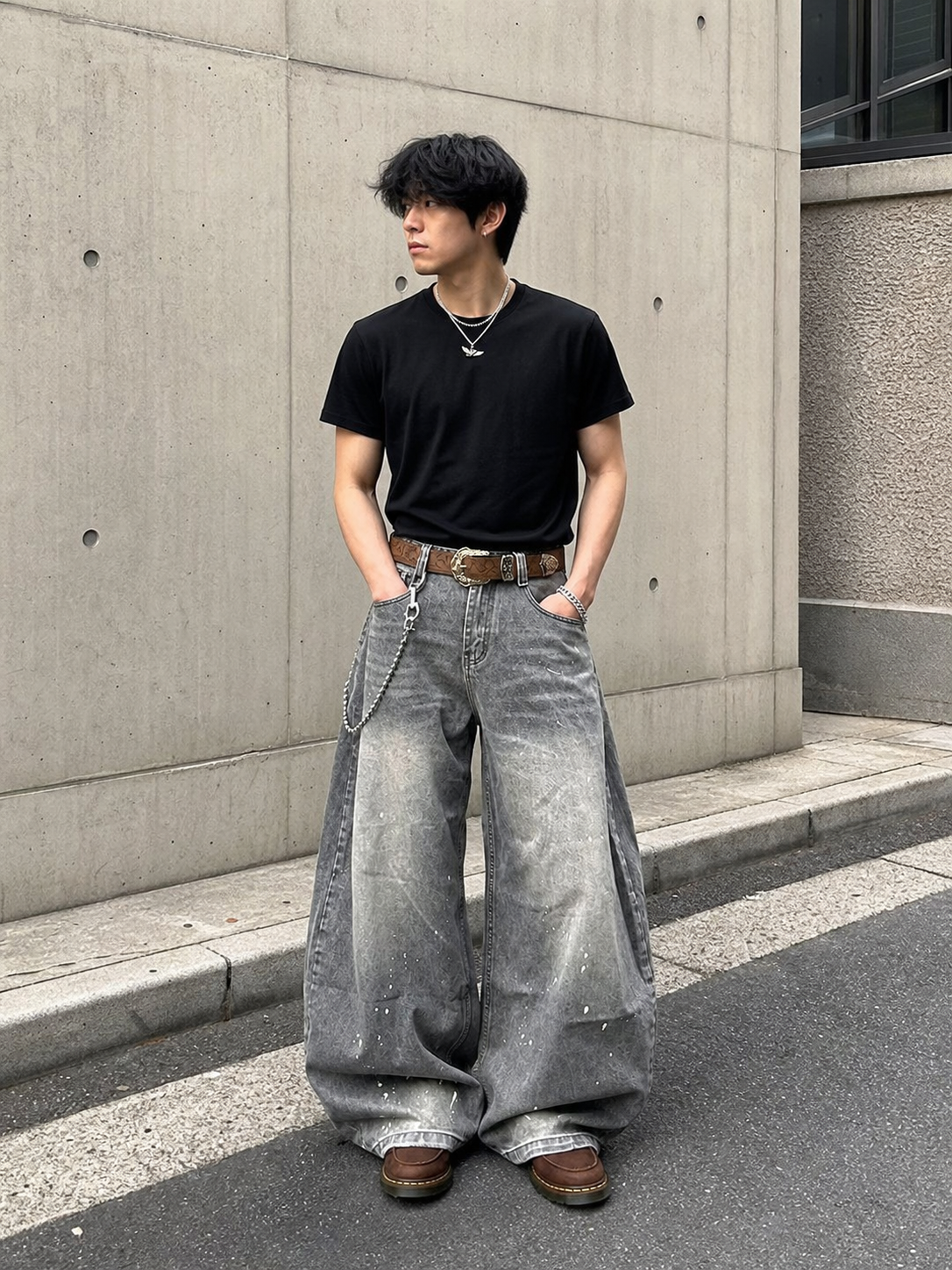Ashwash Paint-Splatter Balloon Jeans UGC showcase 1