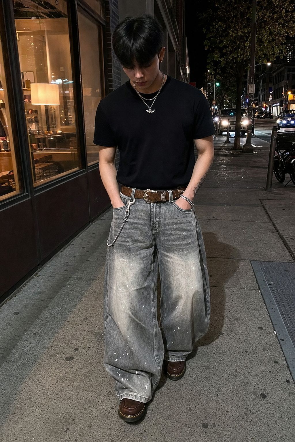 Ashwash Paint-Splatter Balloon Jeans UGC showcase 5