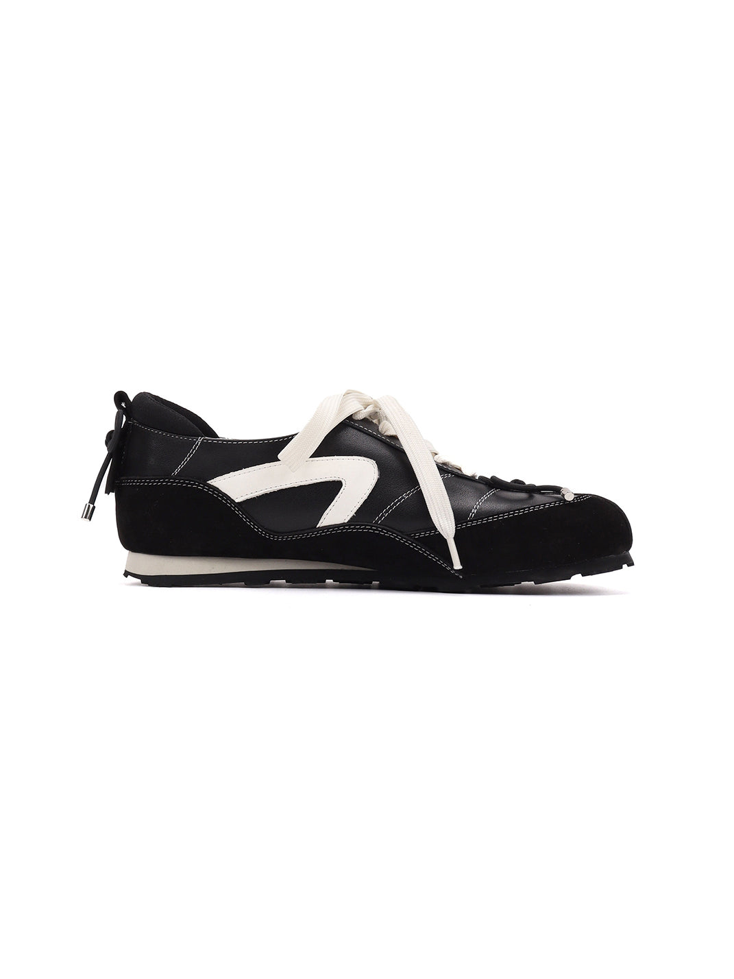 Square-Toe Leather Sport Ballet Flats - View 11