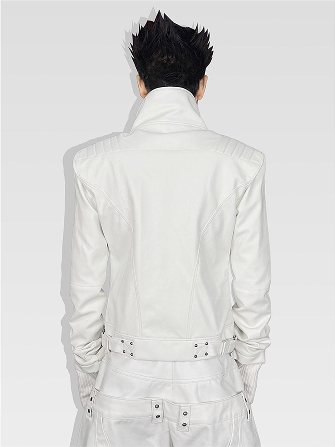 Moon-Knight Metallic Faux-Leather Jacket - View 6