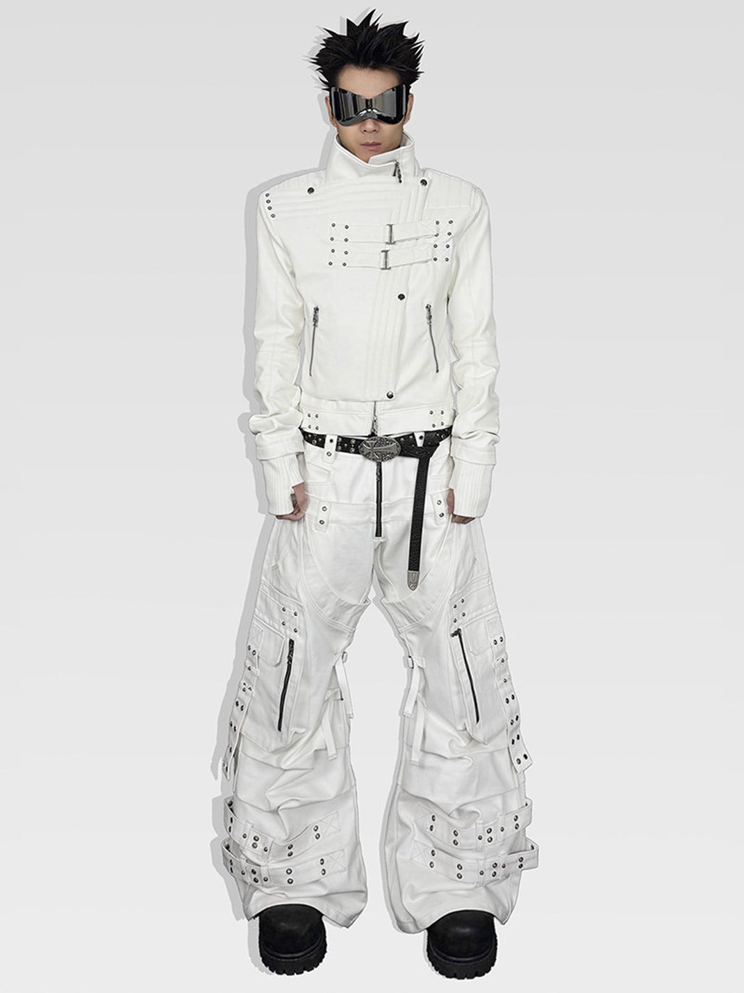 Moon-Knight Metallic Faux-Leather Jacket - View 7