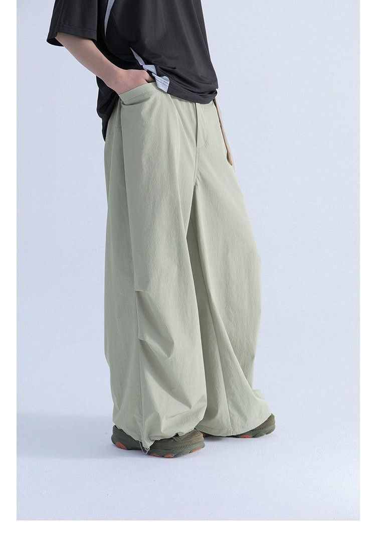 Drapey Track Pants with Drawstring - chiclara