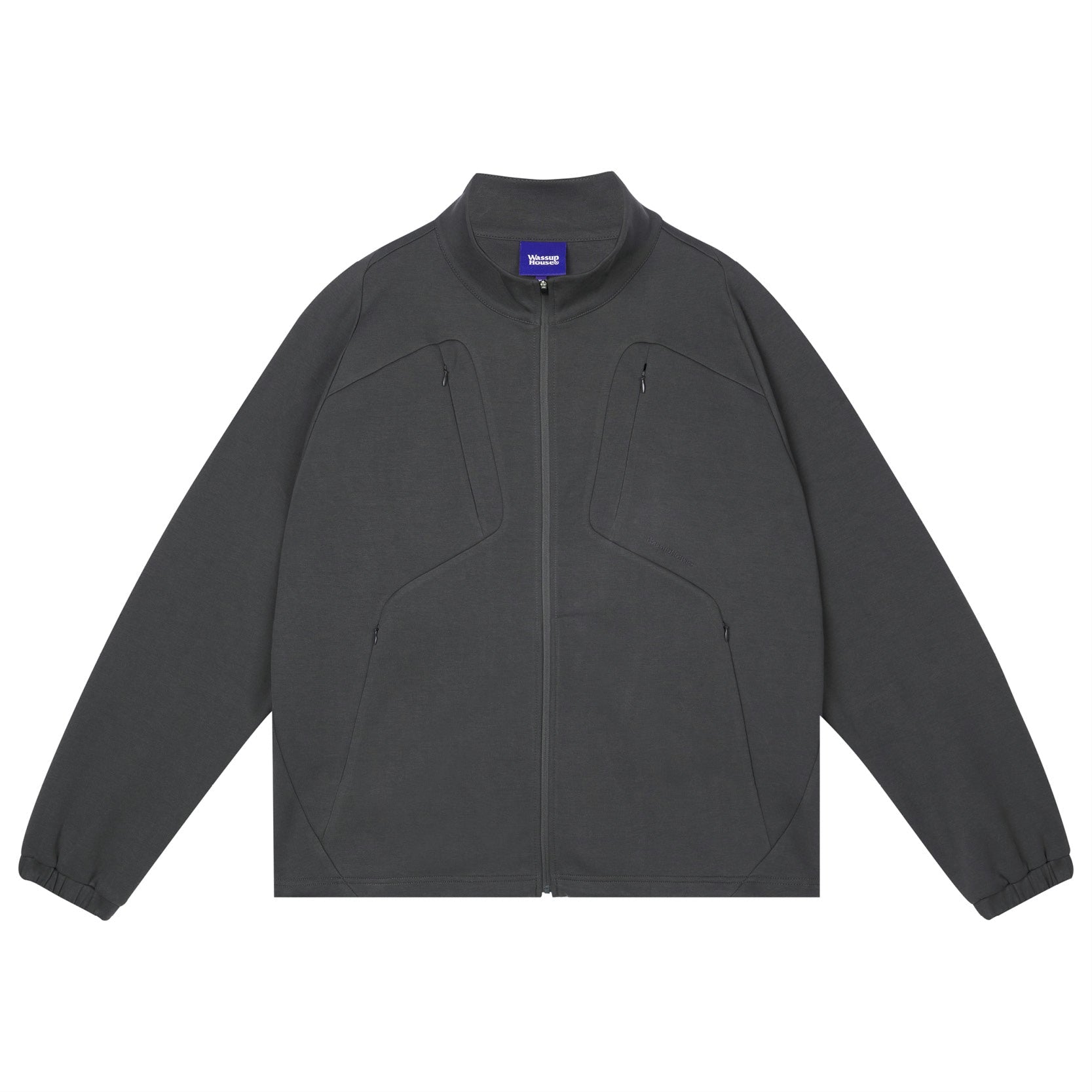 Avant-Garde Patchwork Deconstruction Zipper Sweater Jacket - chiclara