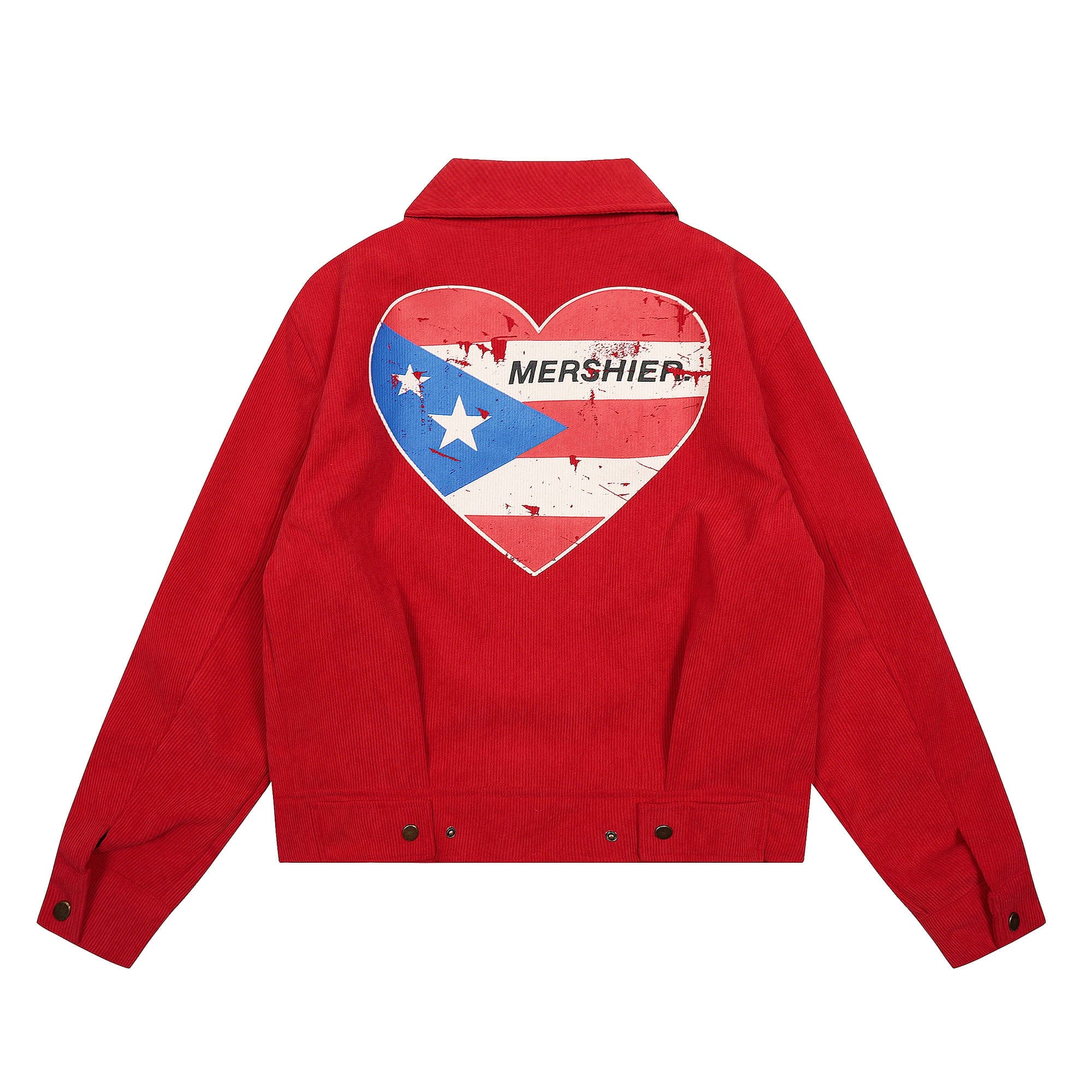 Heart Flag Patch Jacket