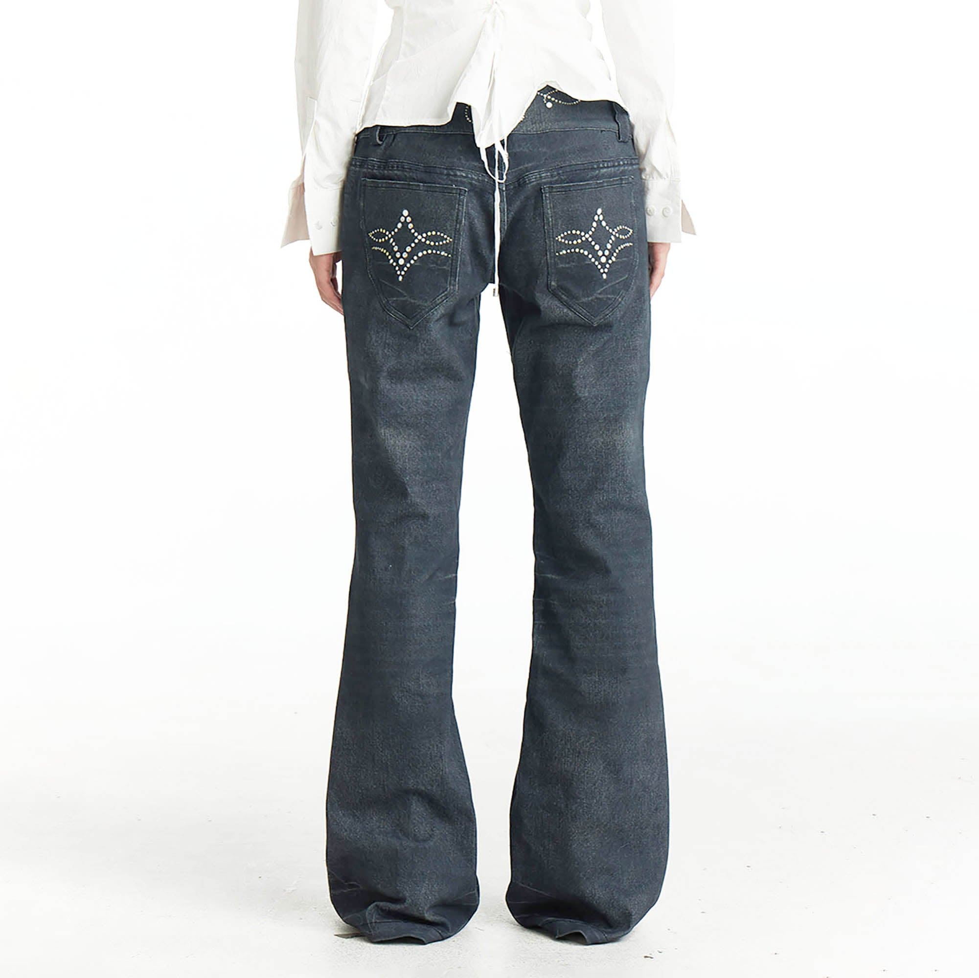 Rhinestone Flare Jeans