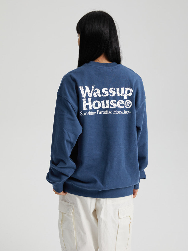 Unique Cutting Logo Sweatshirt - chiclara