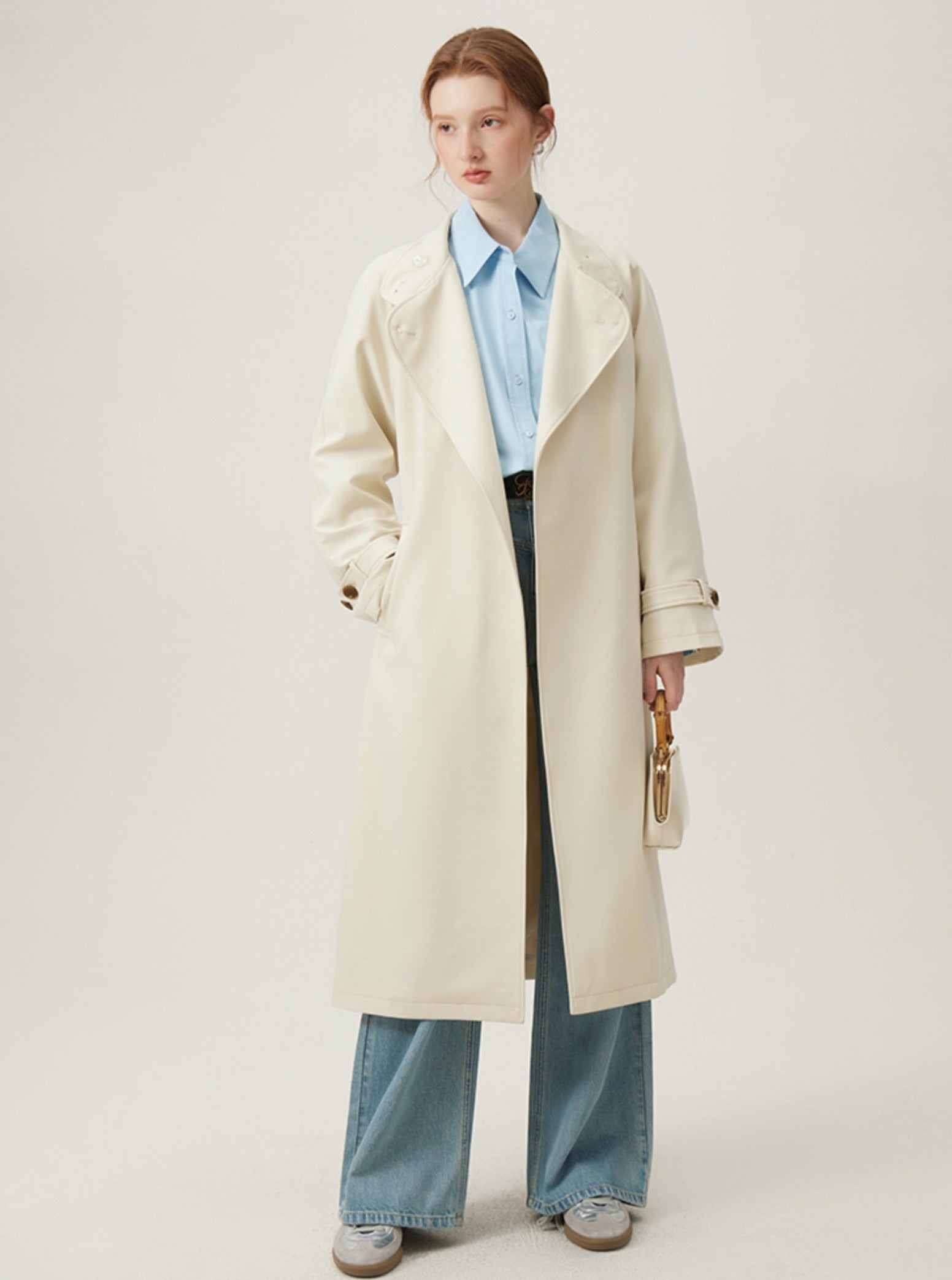 Classic Cream Trench Coat