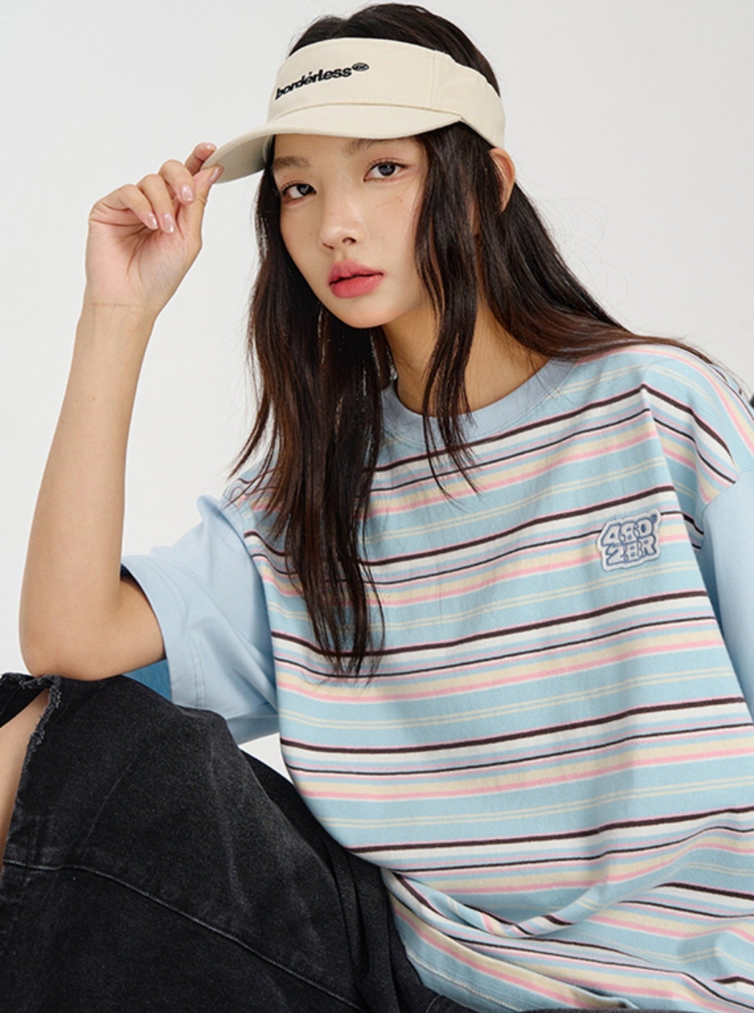 Relaxed Fit Dropped Shoulder Tee - chiclara