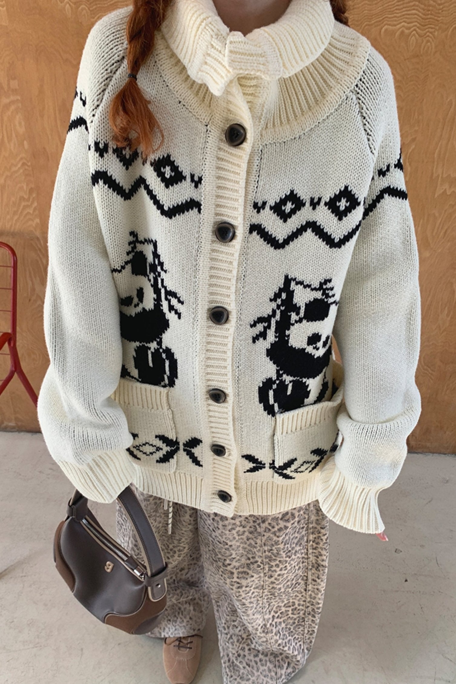 Panda Fair Isle Cardigan