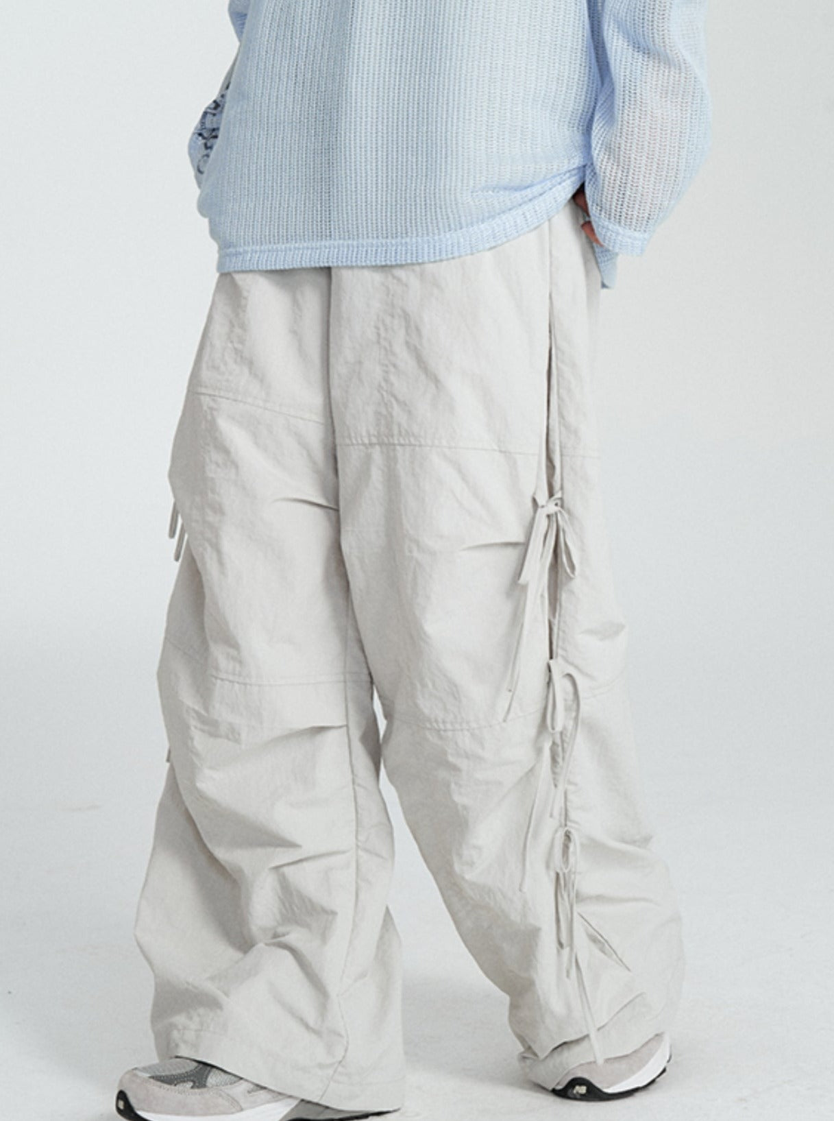 Side Bow Detail Pants - chiclara