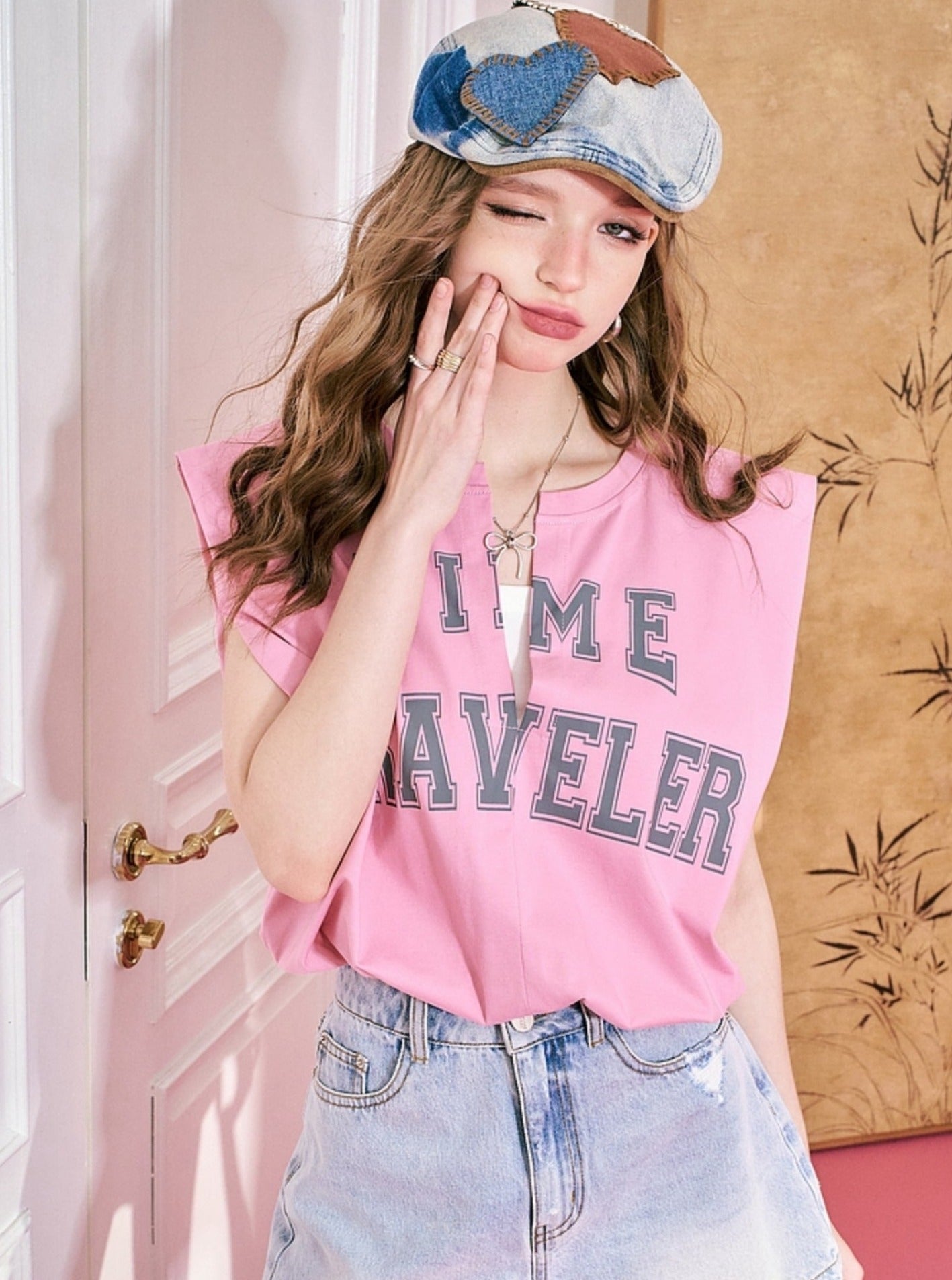 Time Traveler Shoulder Pad Tank Top