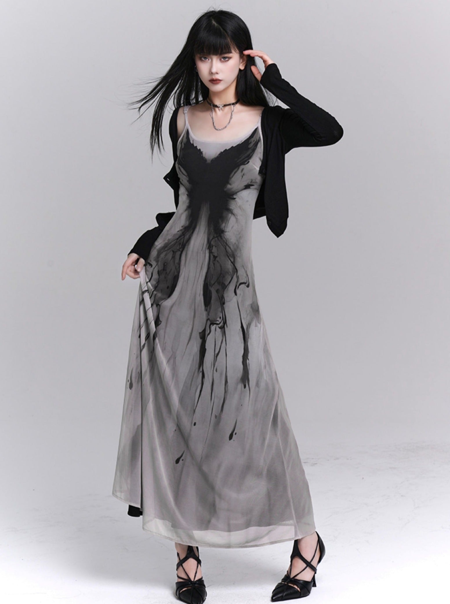 Vestido maxi de Splash Ethereal Ink Splash