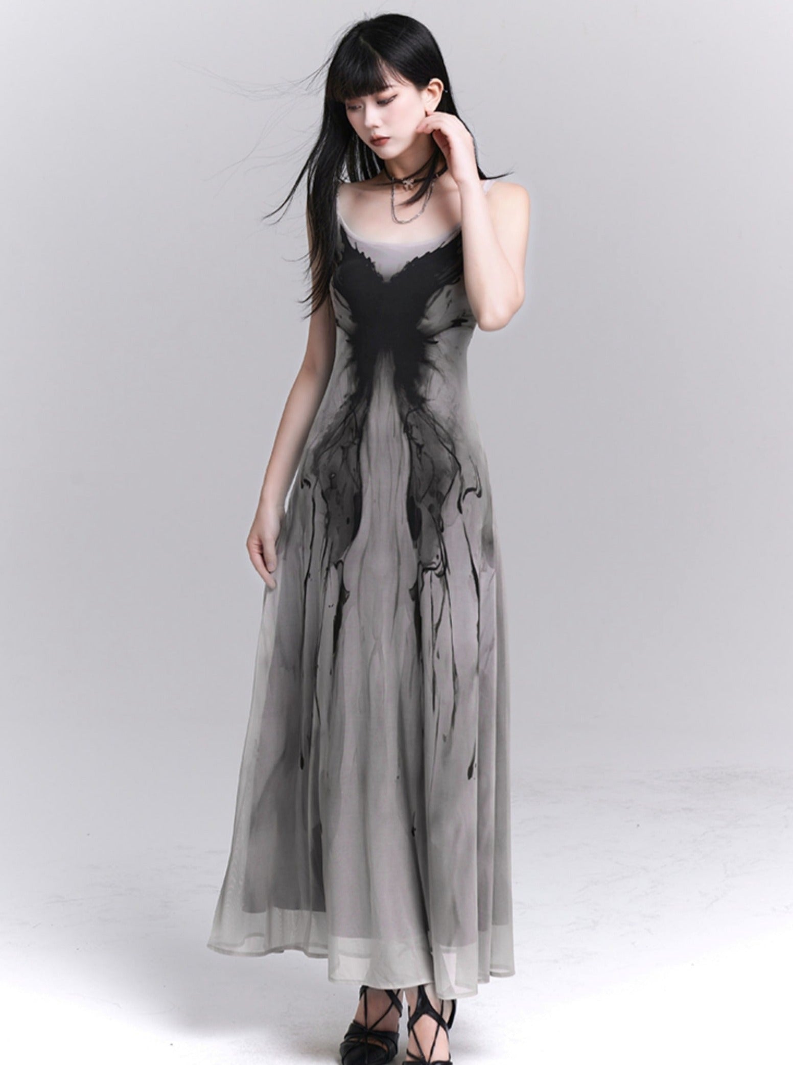 Vestido maxi de Splash Ethereal Ink Splash