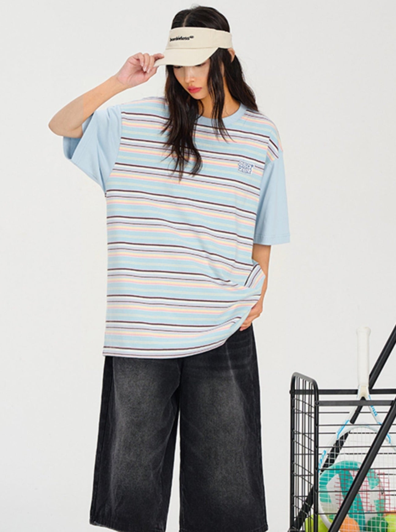 Relaxed Fit Dropped Shoulder Tee - chiclara