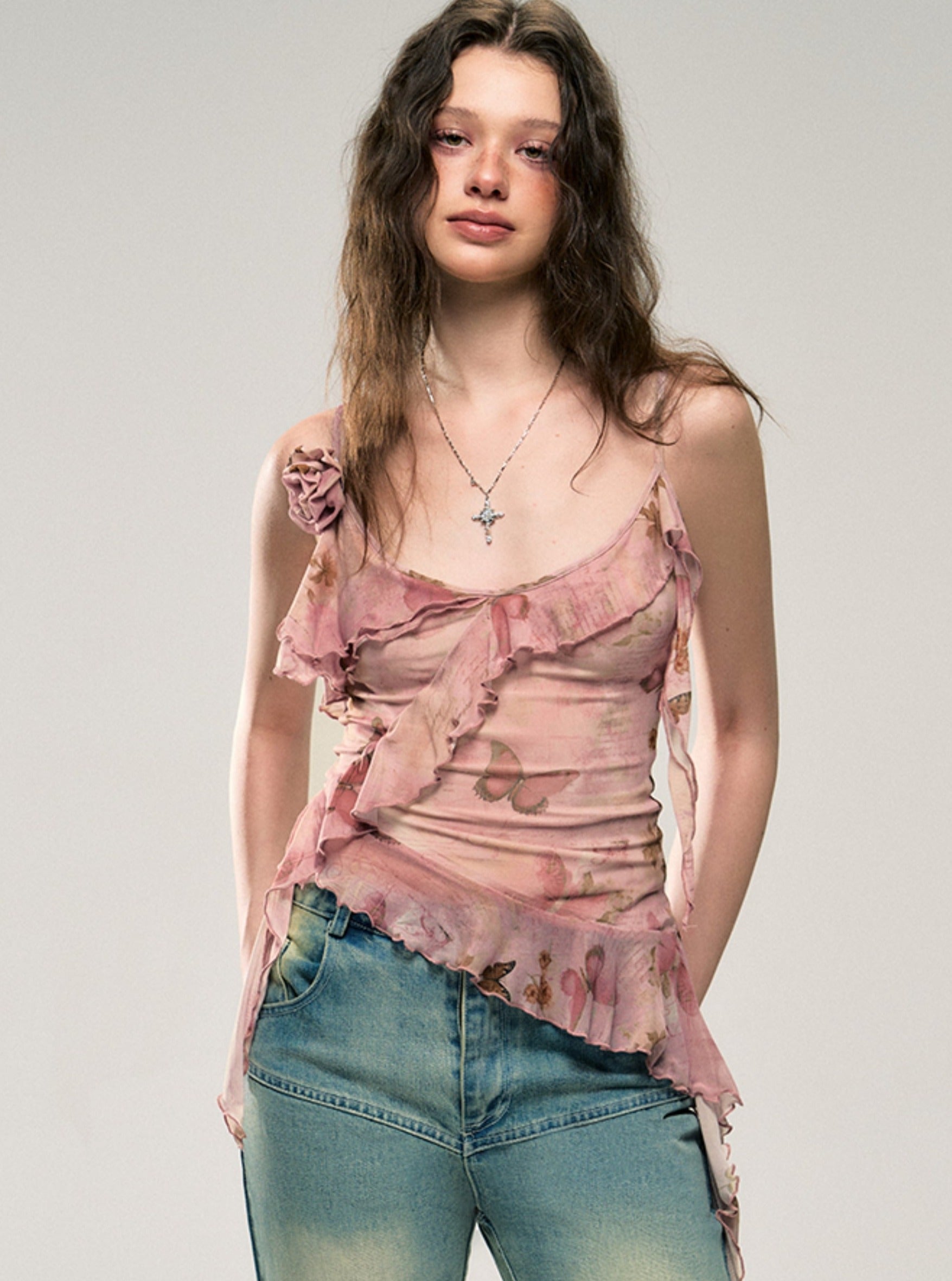 Butterfly Flutter Cami Top