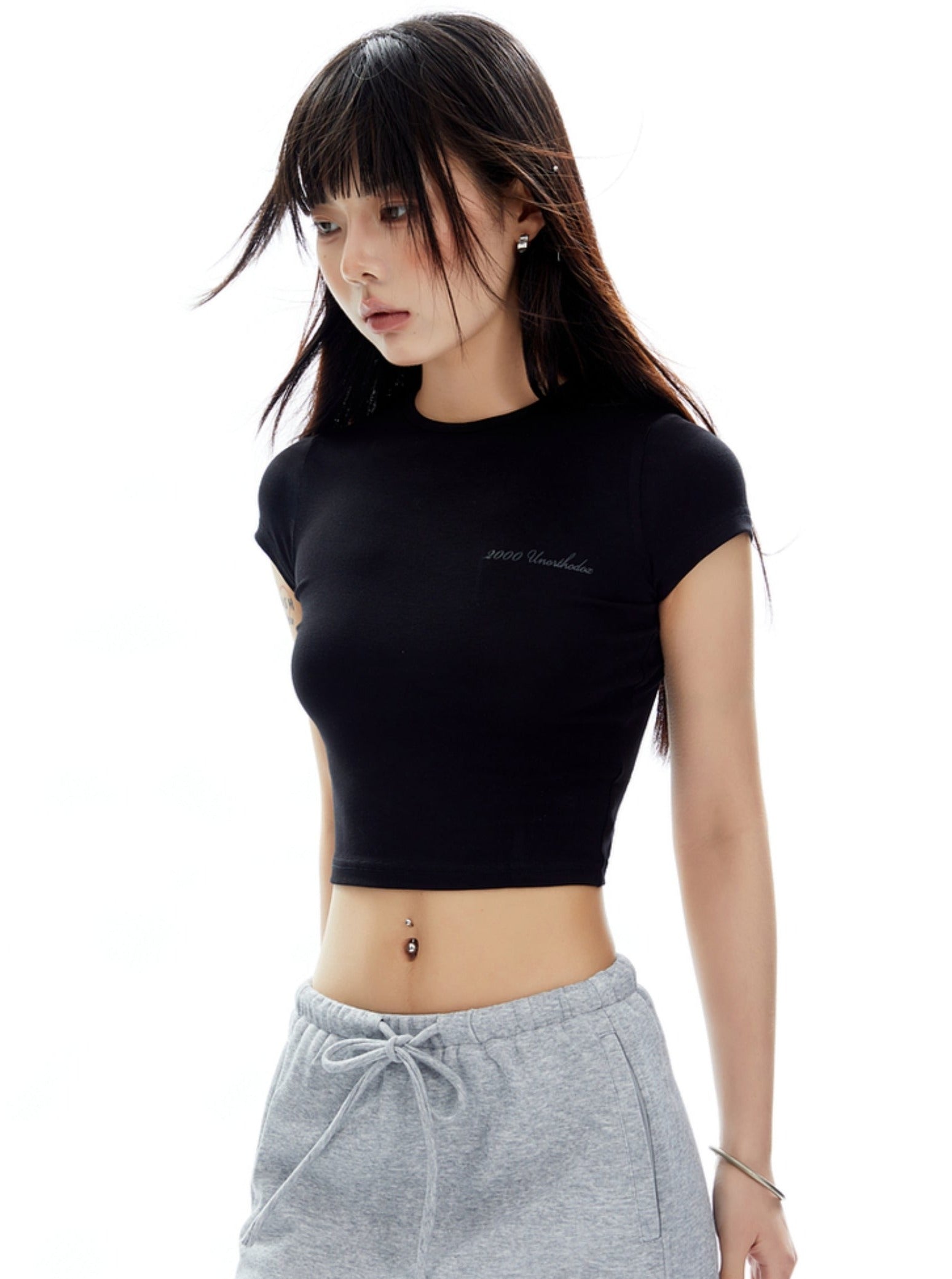 Fitted Crop Top Tee