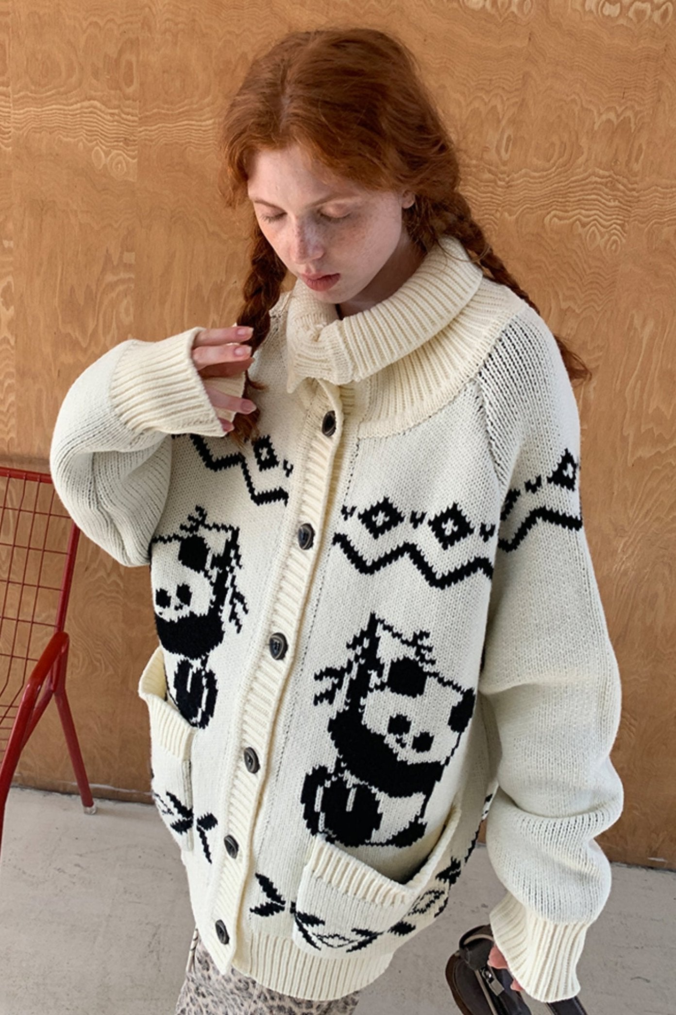 Panda Fair Isle Cardigan