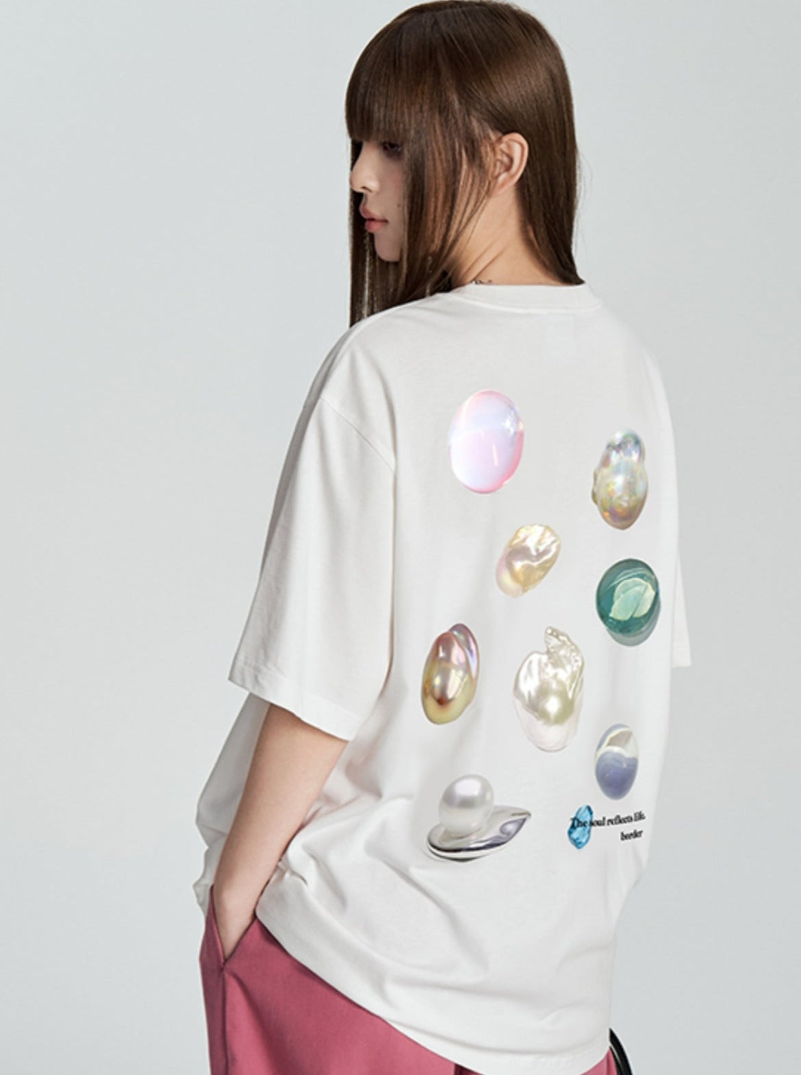 Pearl Embellished Tee - chiclara